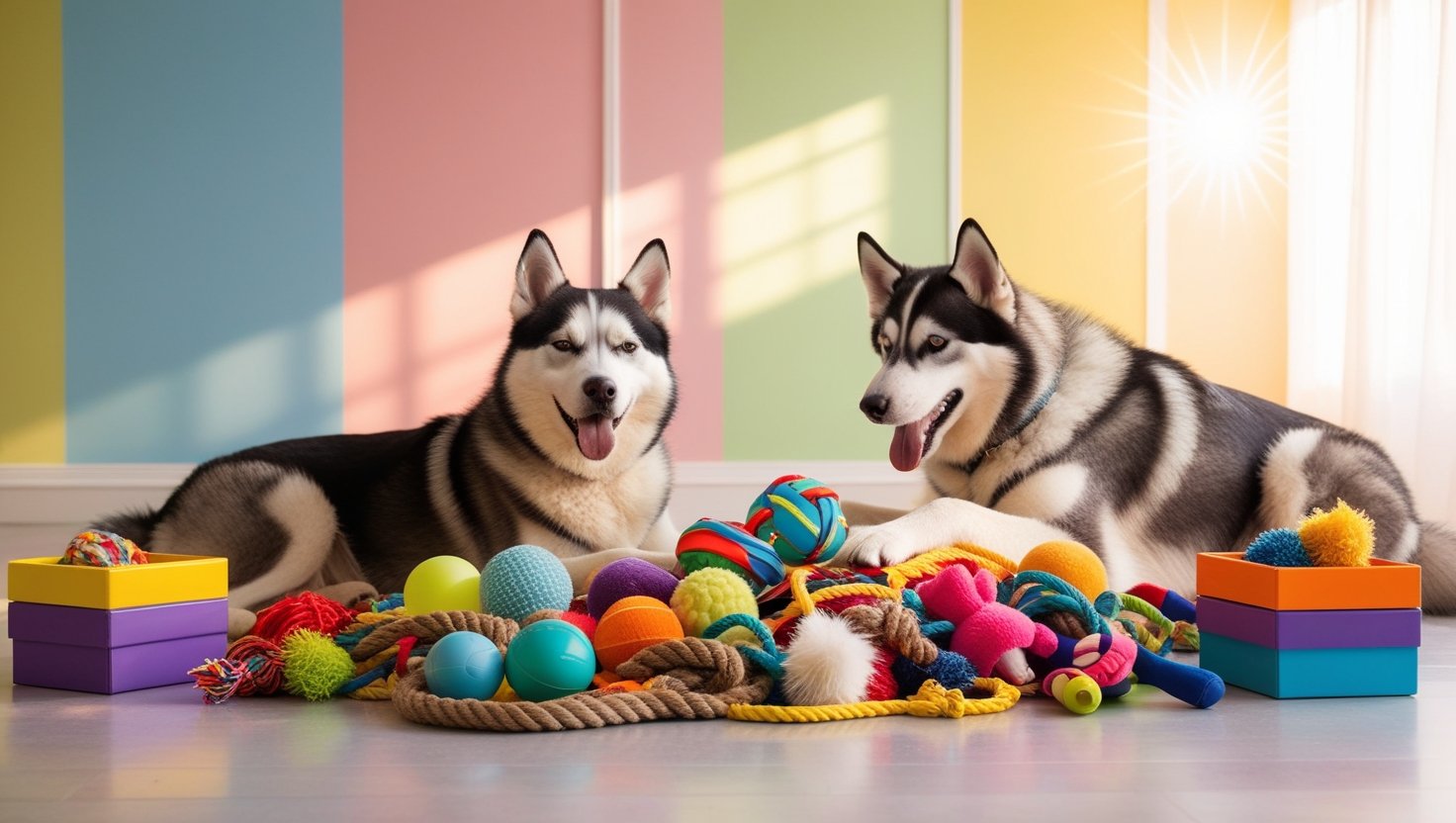 Default A colorful room filled with soft sunlight In the middl 3