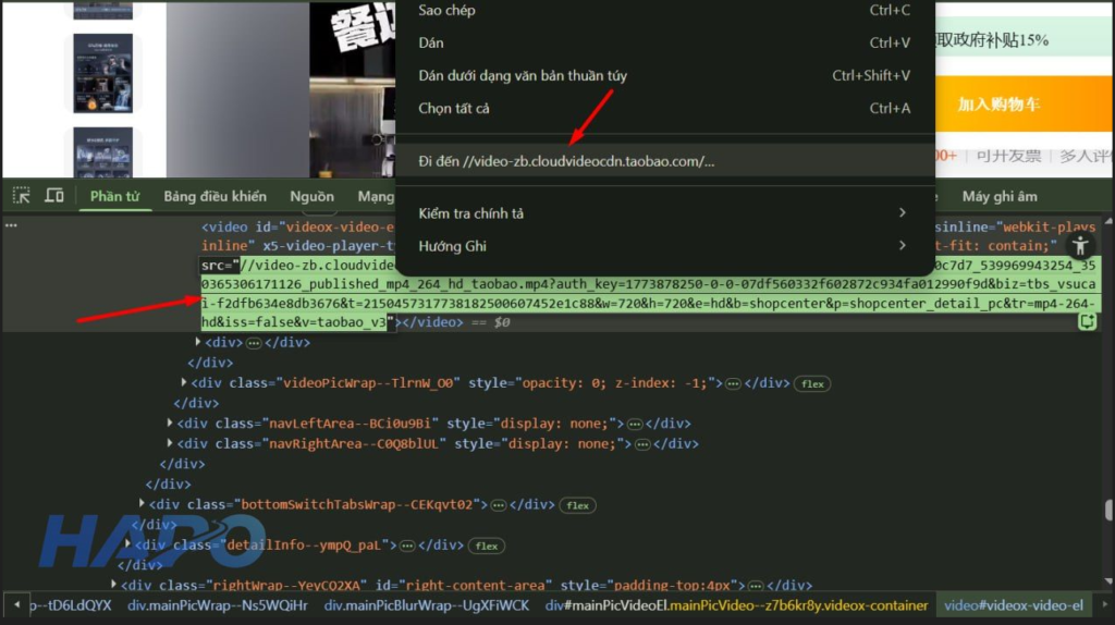 Đi đến đường link video