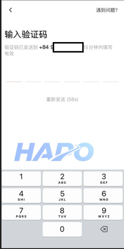 Nhập mã OTP được gửi về điện thoại 