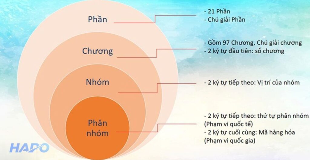 Các thành phần của mã HS code