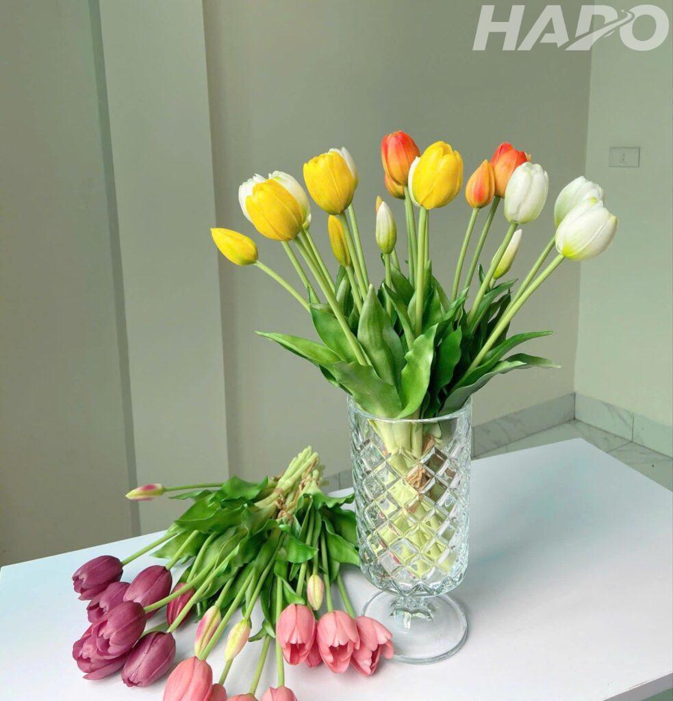 Hoa giả cao cấp làm từ vải lụa