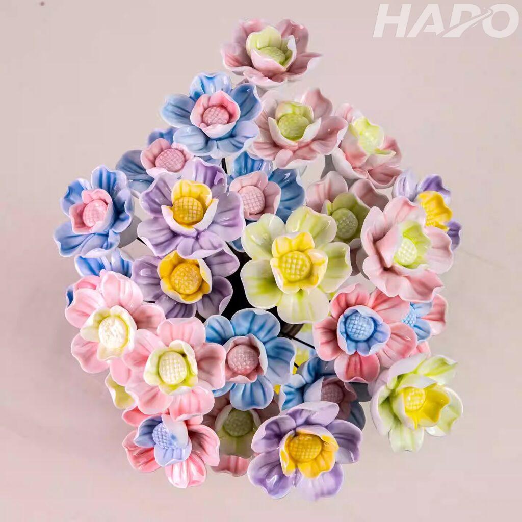 Hoa giả cap cấp làm từ gốm sứ