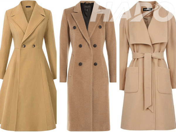 Áo măng tô nữ vải dạ