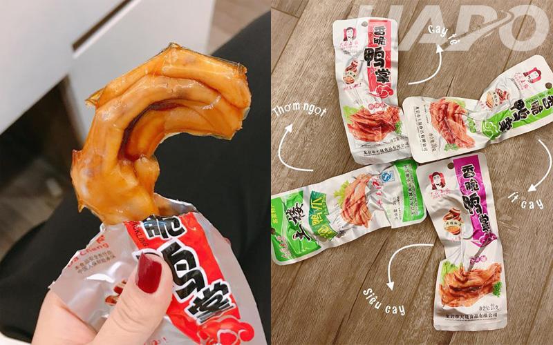 Chân gà cay, vịt cay nội địa Trung