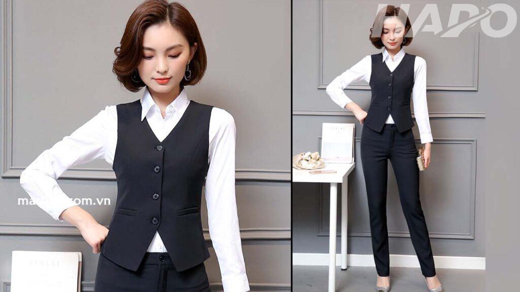Áo gile nữ công sở