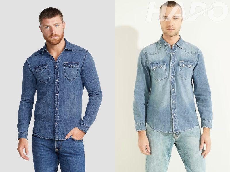 Áo sơ mi nam Trung Quốc đẹp, giá tốt 2026 Áo sơ mi denim