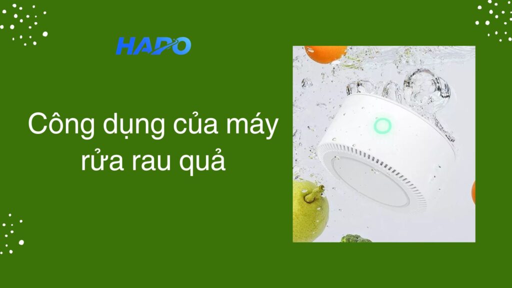 Công dụng của máy rửa rau quả