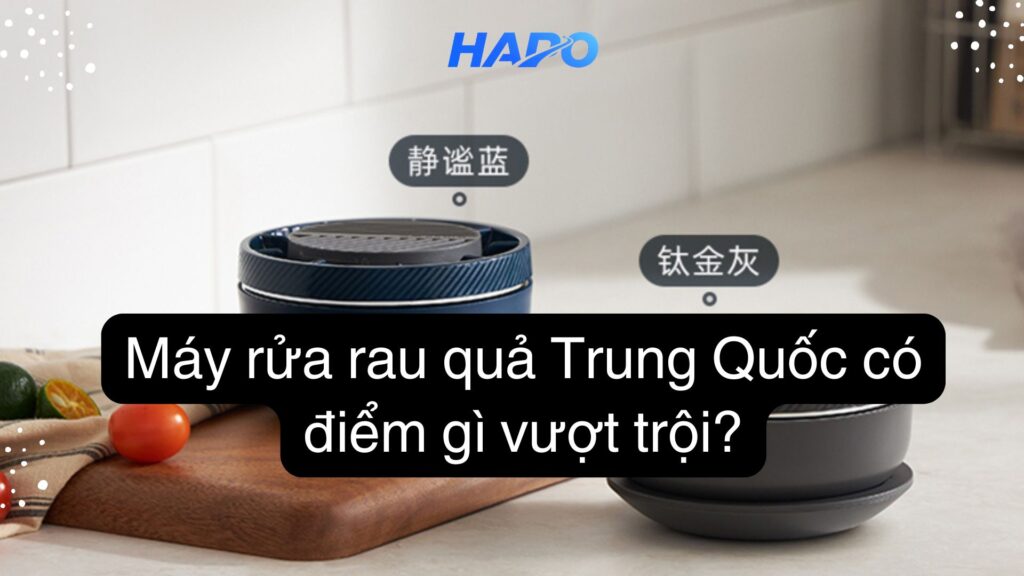 Máy rửa rau quả Trung Quốc có điểm gì vượt trội?