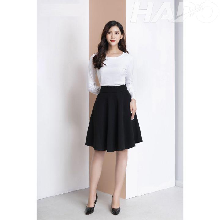 Tổng hợp các mẫu chân váy xòe Trung Quốc thời trang Chân váy xòe đến đầu gối
