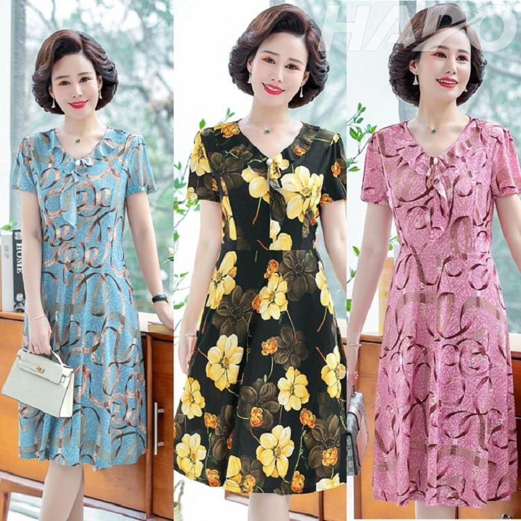 Đầm trung niên xòe nhẹ nhàng
