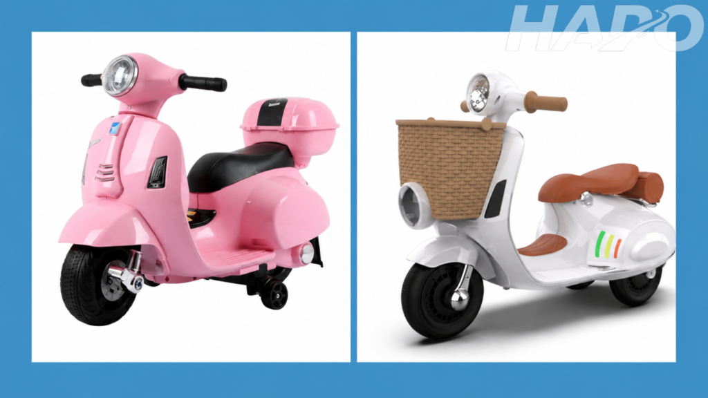 Các mẫu xe máy điện cho bé Trung Quốc được yêu thích nhất Xe máy điện Vespa mini cổ điển