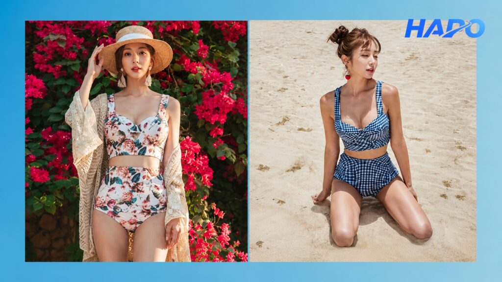Quần bơi phong cách retro