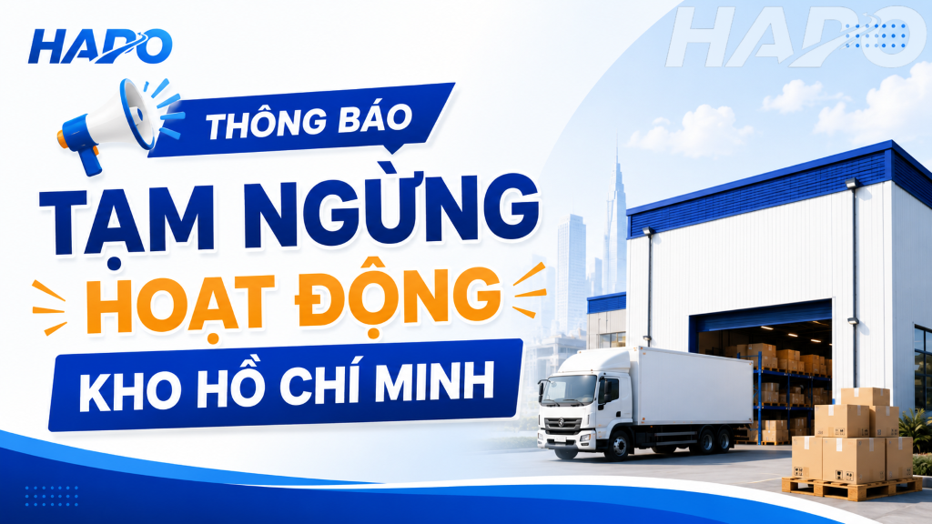 Thông báo tạm ngừng hoạt động kho Hồ Chí Minh