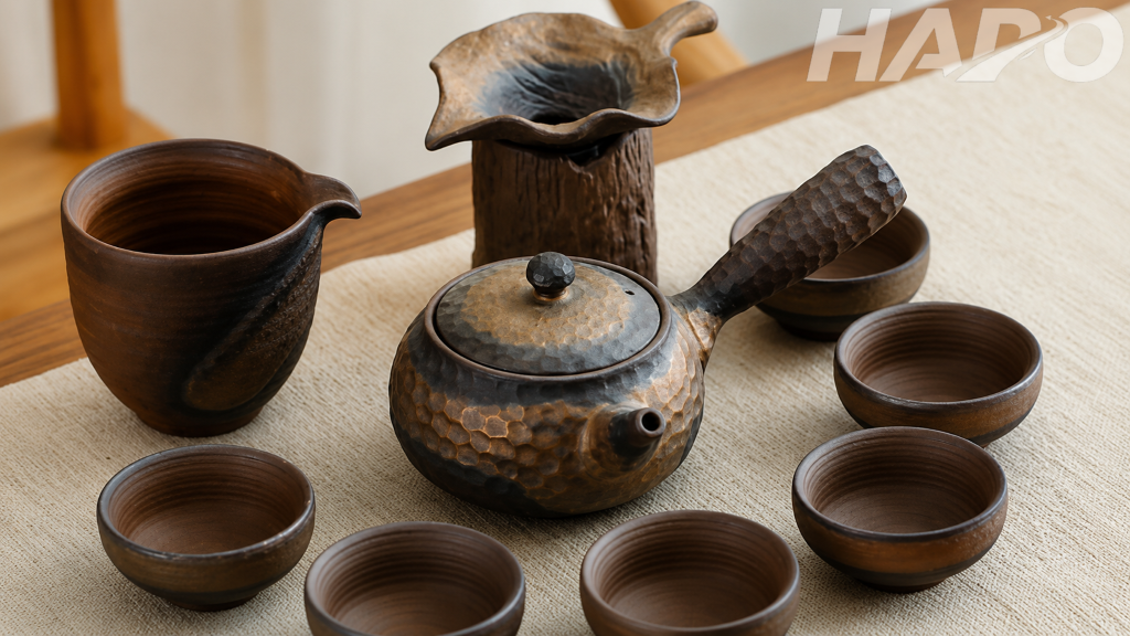 Bộ ấm trà gốm