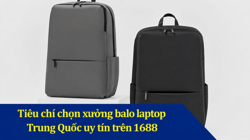 Tiêu chí chọn xưởng balo laptop Trung Quốc uy tín trên 1688