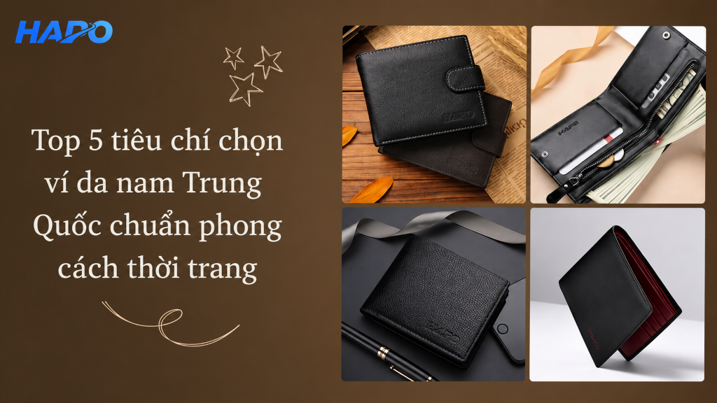 Top 5 tiêu chí chọn ví da nam Trung Quốc chuẩn phong cách thời trang