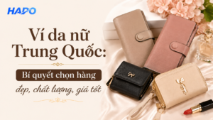 Ví da nữ Trung Quốc: Bí quyết chọn hàng đẹp, chất lượng, giá tốt