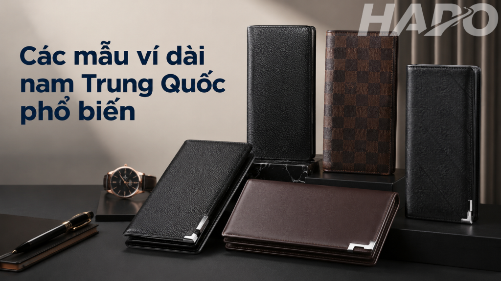 Các mẫu ví dài nam Trung Quốc phổ biến