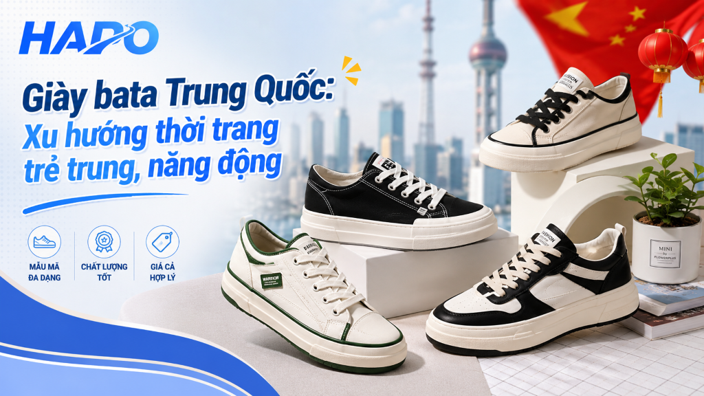 Giày bata Trung Quốc: Xu hướng thời trang trẻ trung, năng động