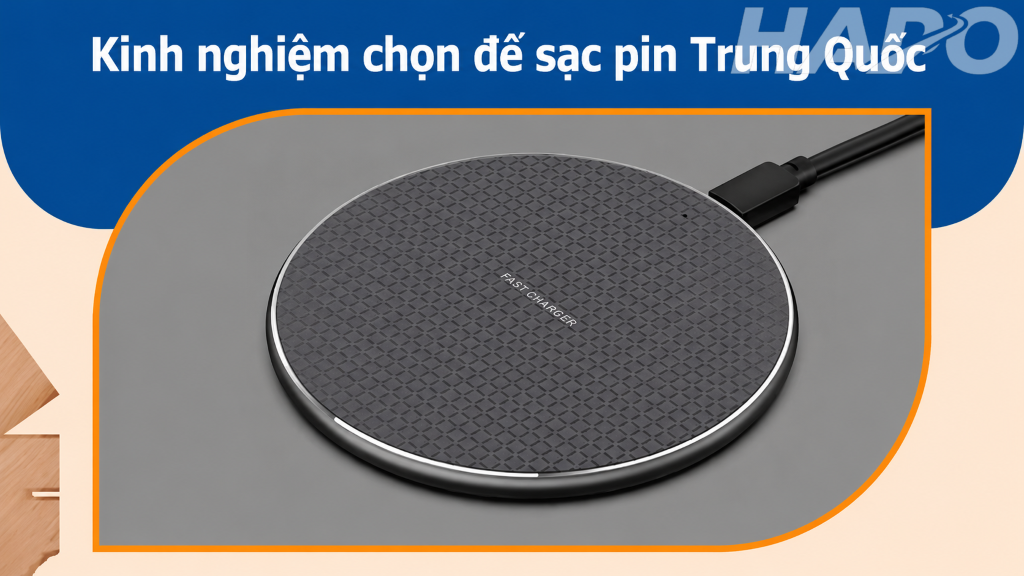 Kinh nghiệm chọn đế sạc pin Trung Quốc