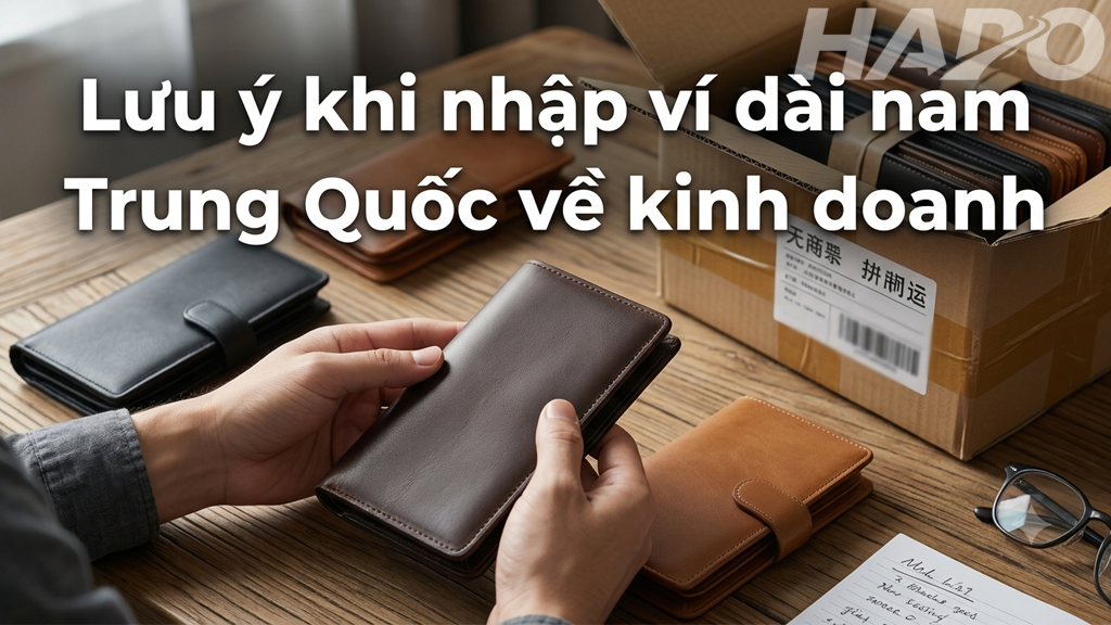Lưu ý khi nhập ví dài nam Trung Quốc về kinh doanh