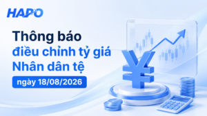 Thông báo điều chỉnh tỷ giá Nhân dân tệ ngày 18/08/2026